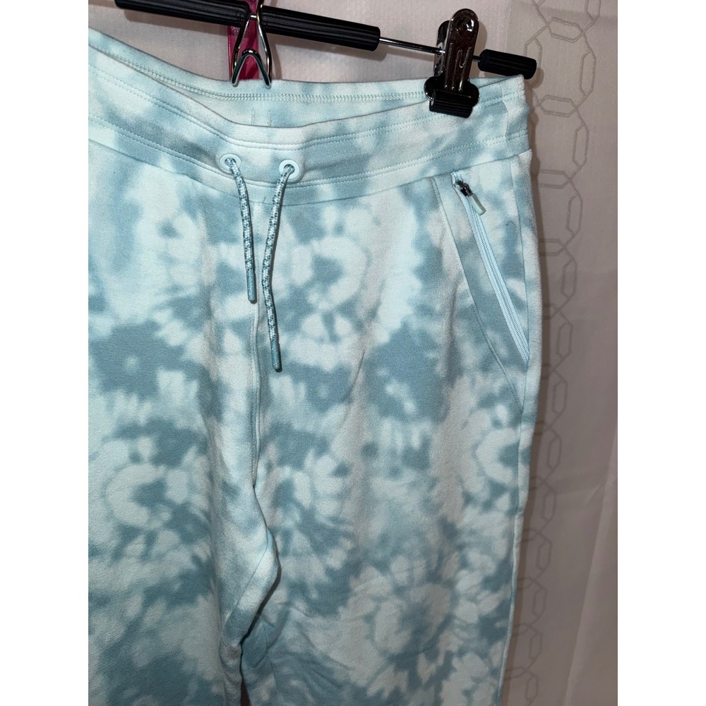Athleta Girl Tie‎ Dye Joggers Sweatpants Kids XL 14 Blue White Activewear - Picture 2 of 6